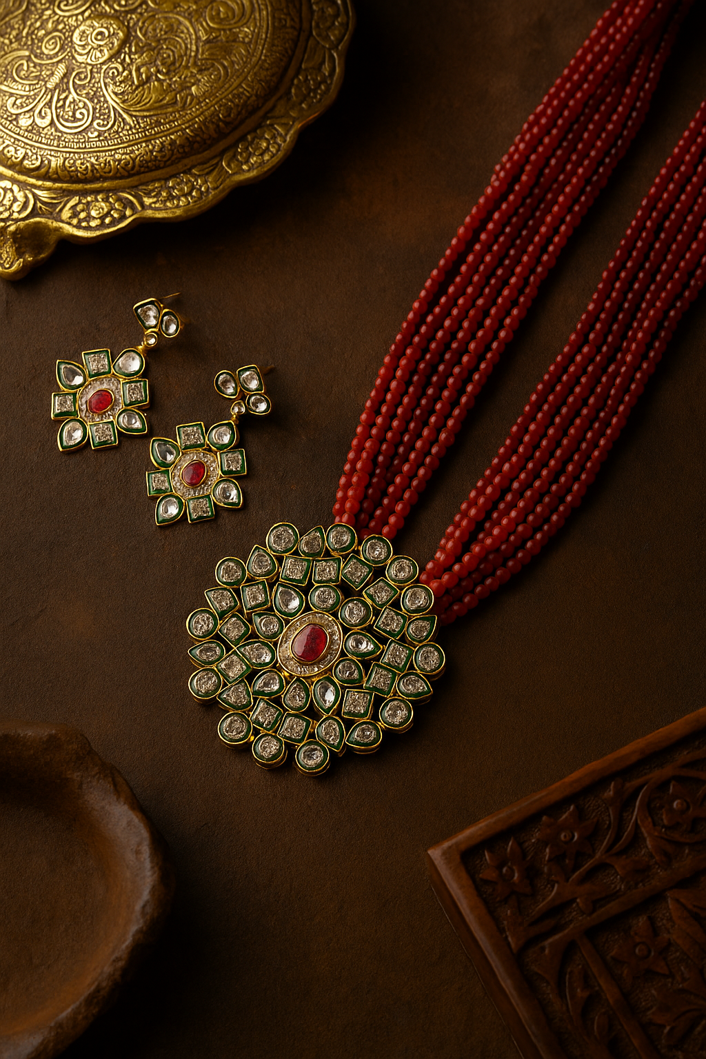 Ruby Royale Necklace Set