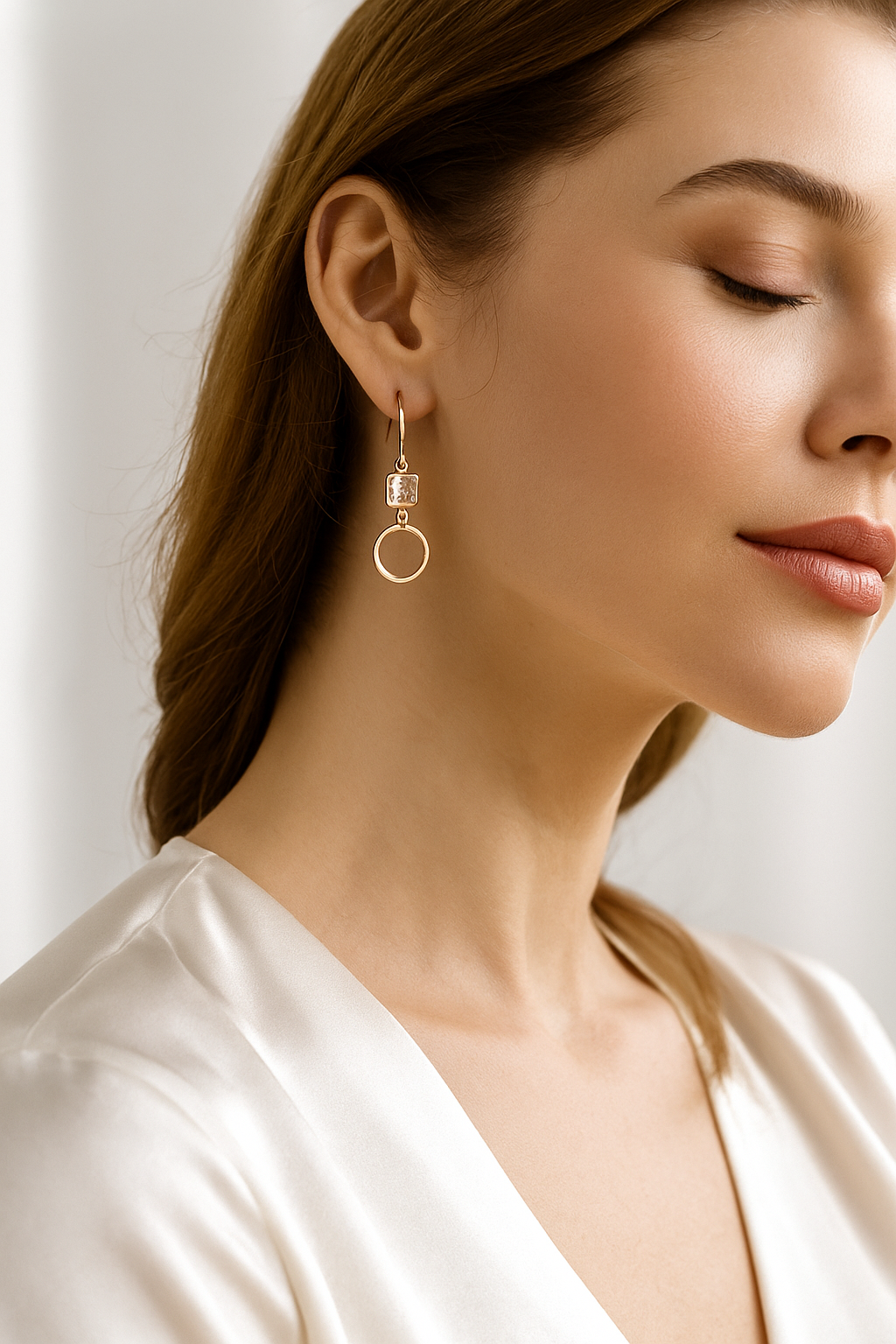 Celestia Carat Geometric Grace Earrings