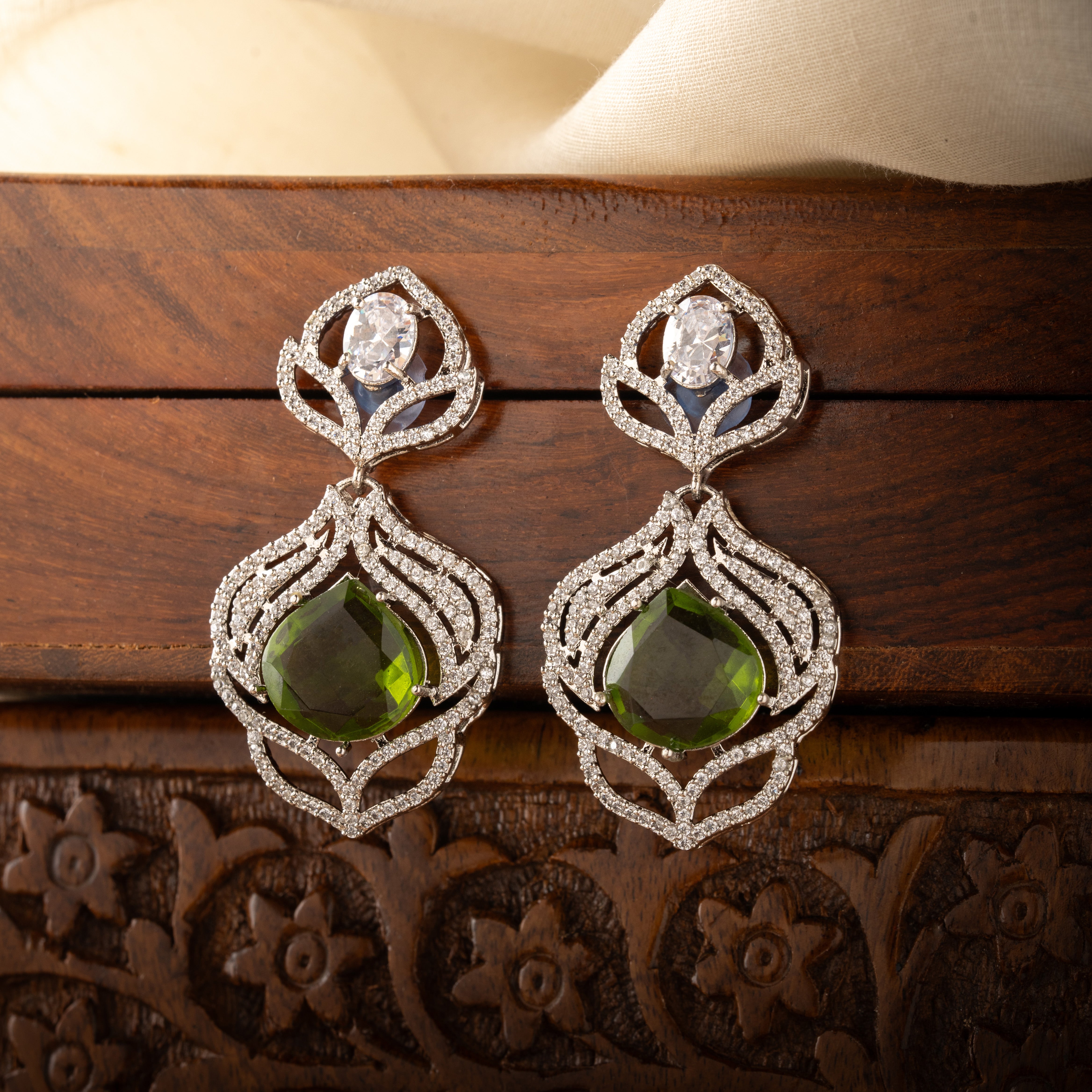 Enchanted Green Earrings