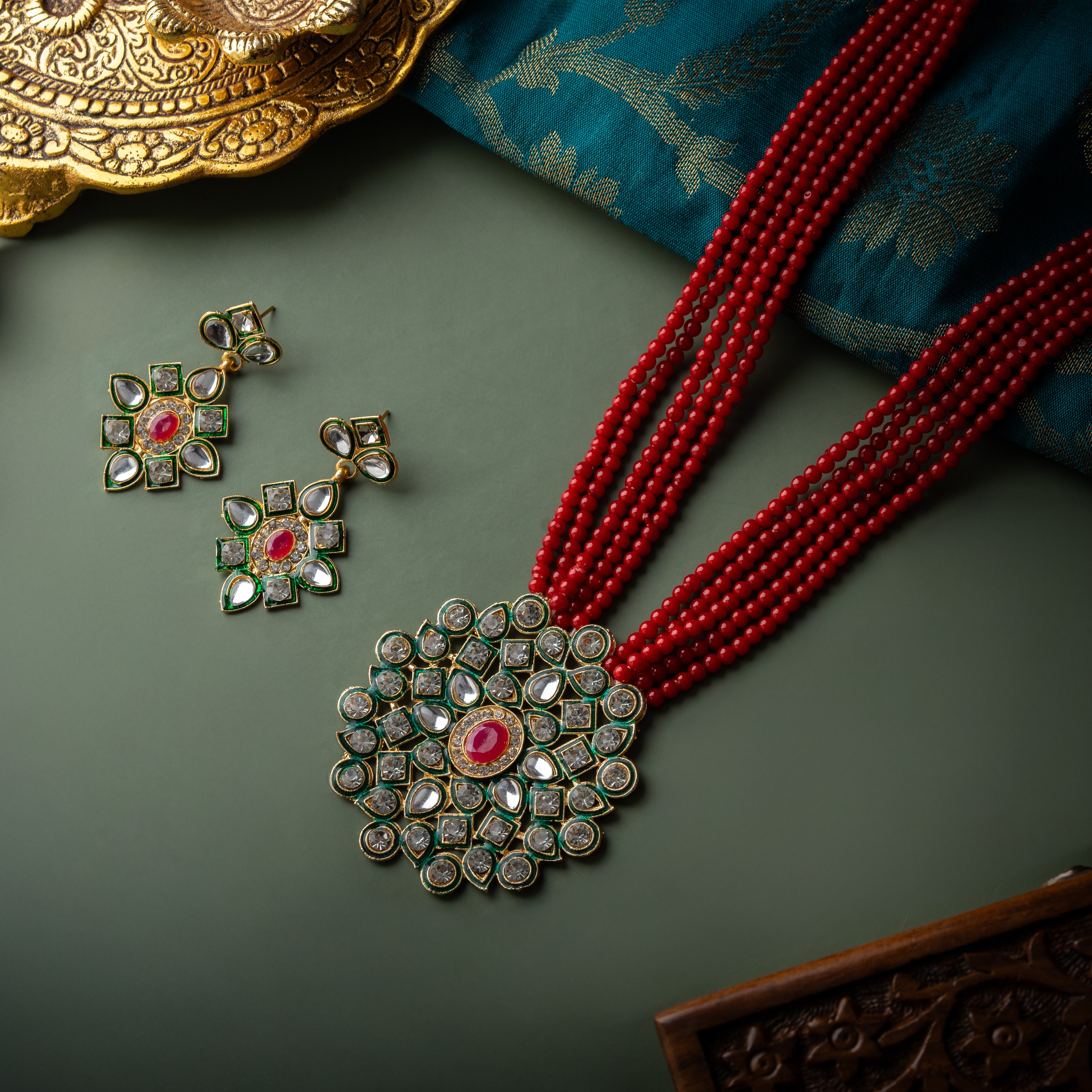 Ruby Royale Necklace Set