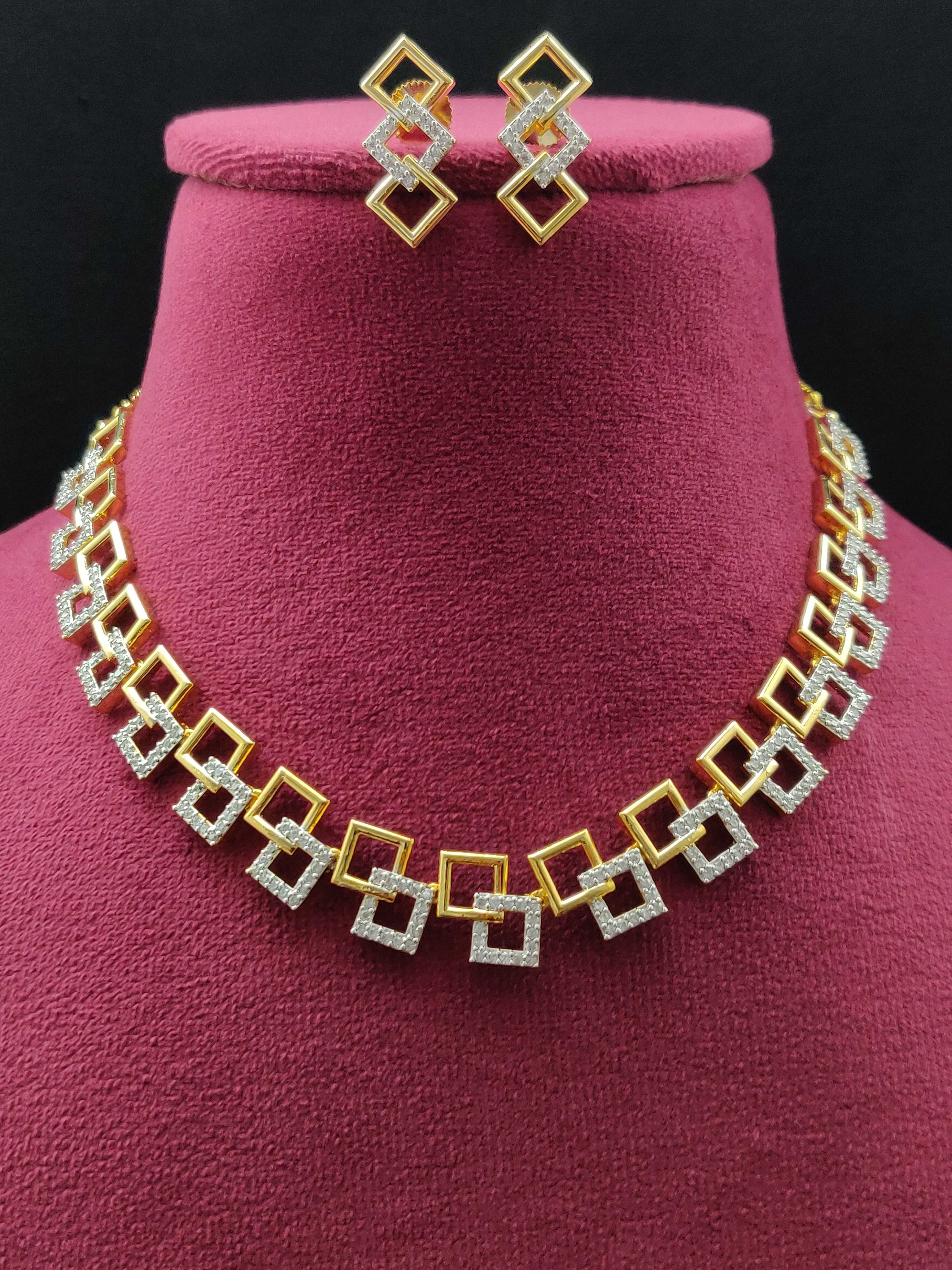 Geometric Grace Necklace Set