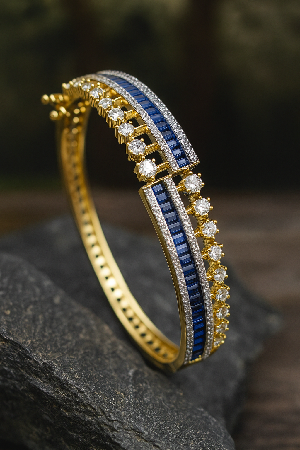 Royal Sapphire Line Bangle