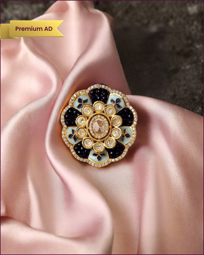 Alua : Gold Plated Adjustable AD Ring
