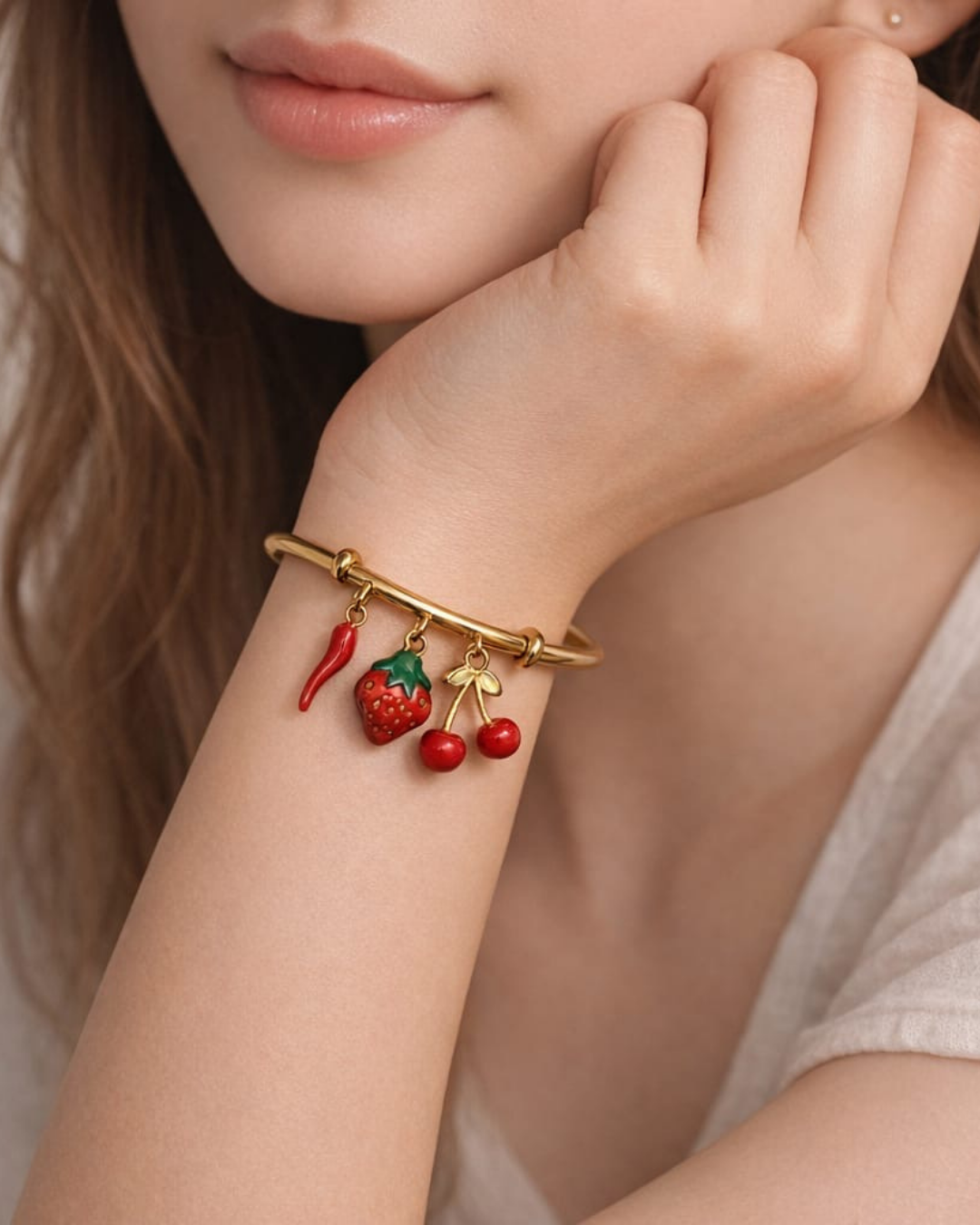 Noyo : Gold Plated Openable Bracelet