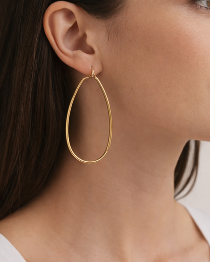 Carena : Gold Plated Hoop