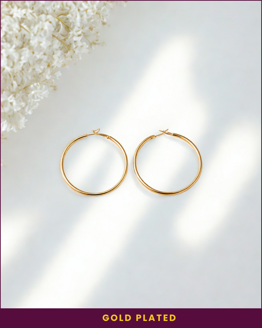 Unika : Gold Plated Hoop