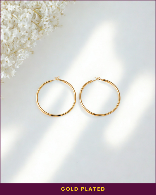 Unika : Gold Plated Hoop