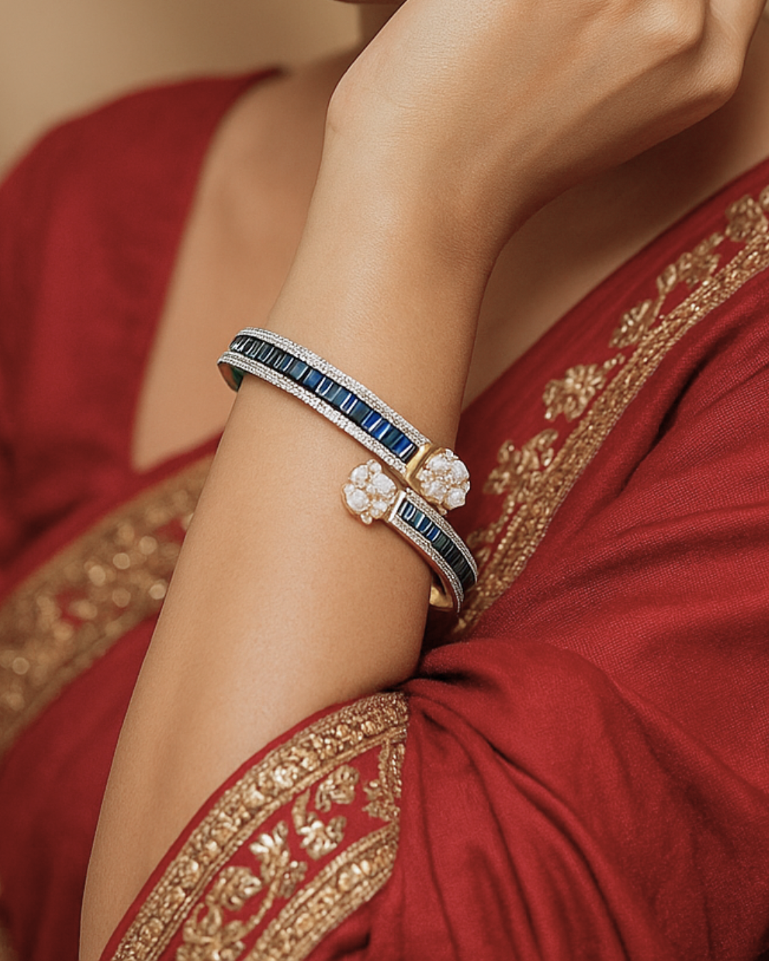 Jarik : Gold Plated AD Bangle Set (2.4)