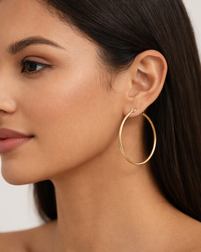 Unika : Gold Plated Hoop