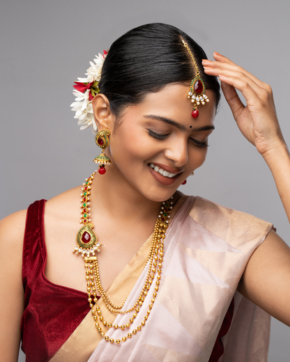 Kara : Gold Plated Necklace Set