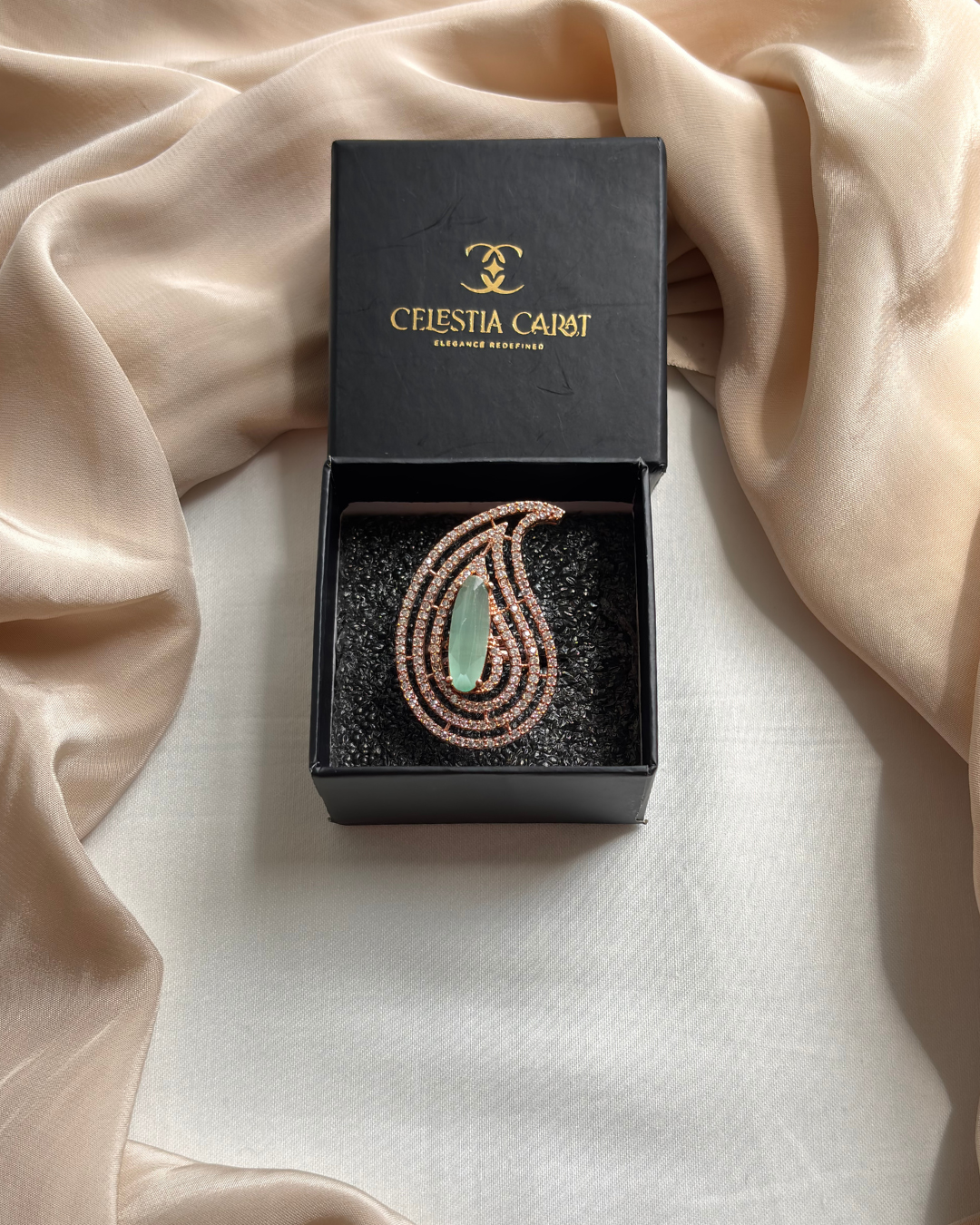 Neevi : Gold plated AD Ring