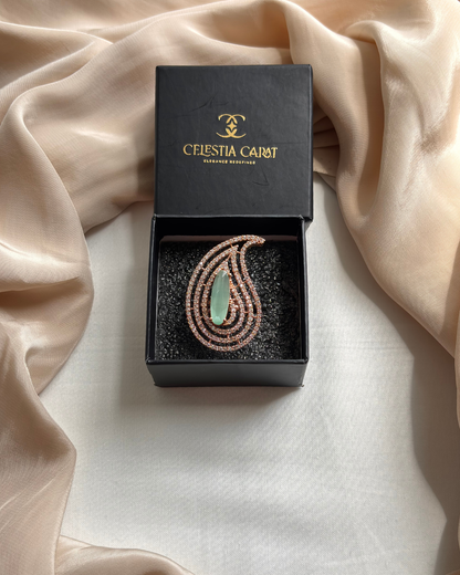 Neevi : Gold plated AD Ring