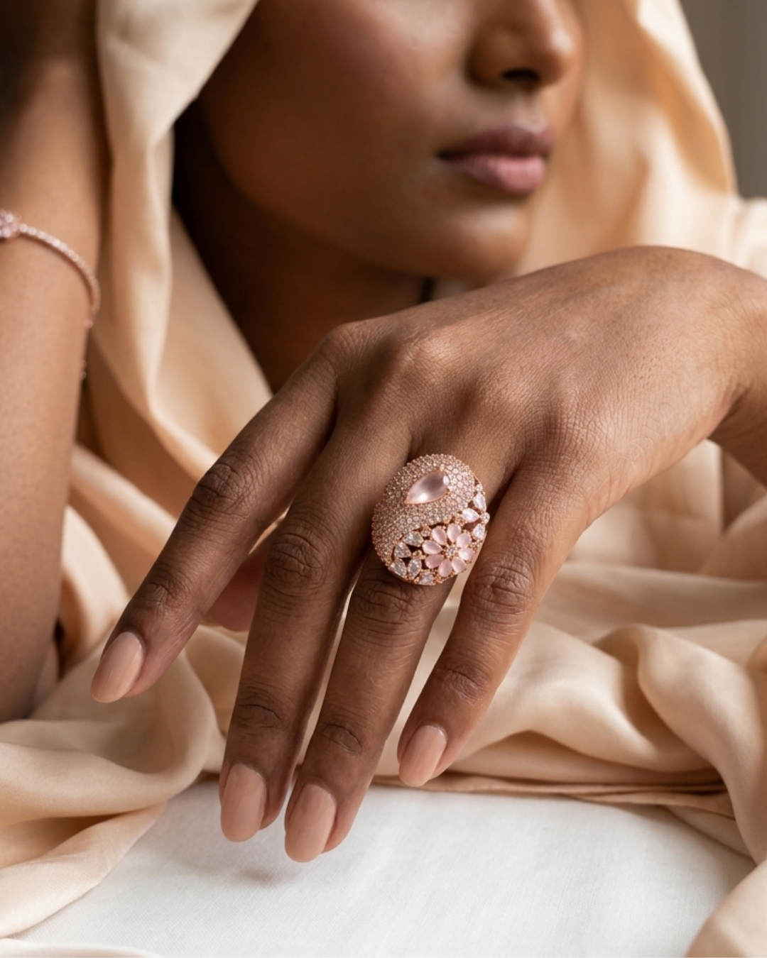 Amaree : Gold plated AD Ring