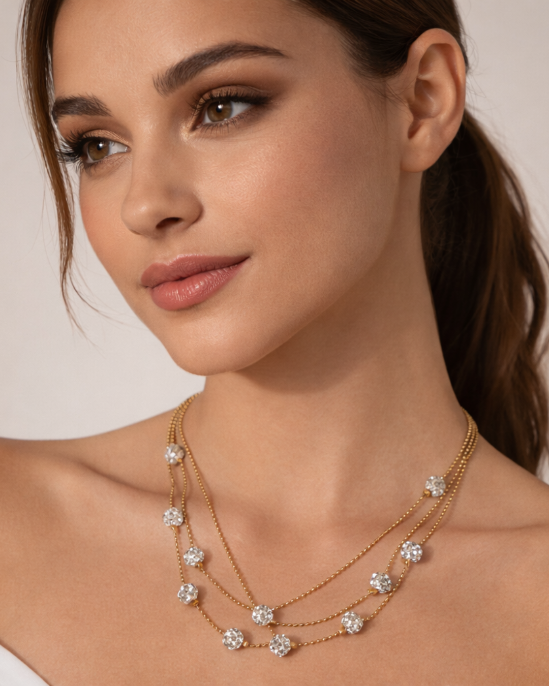 Svasti : Gold/Silver Plated Layered Necklace