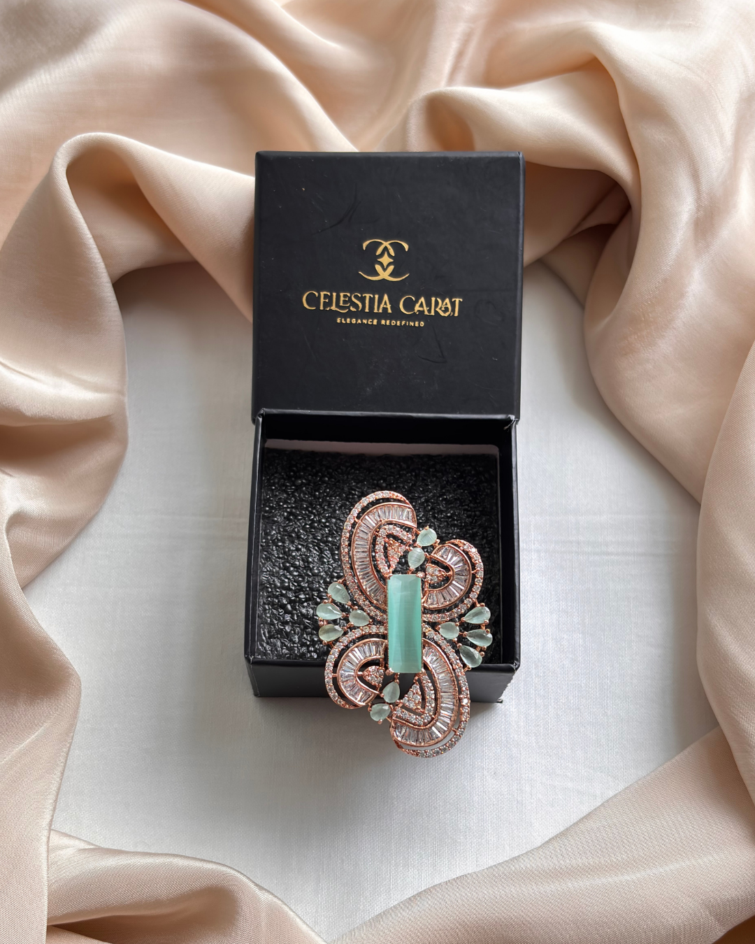 Gauri : Gold plated AD Ring