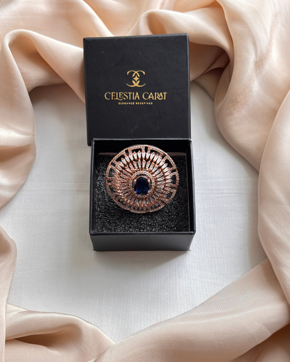 Prisha : Gold plated AD Ring
