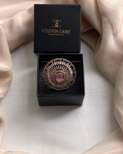 Prisha : Gold plated AD Ring