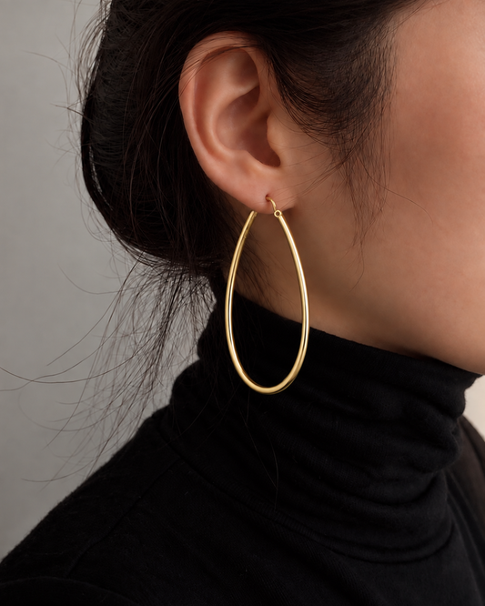 Carena : Gold Plated Hoop
