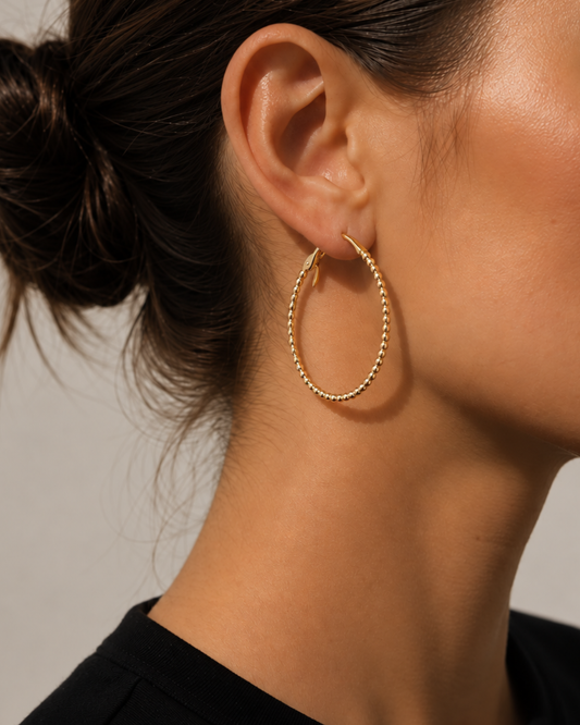 Inari : Gold Plated Hoop