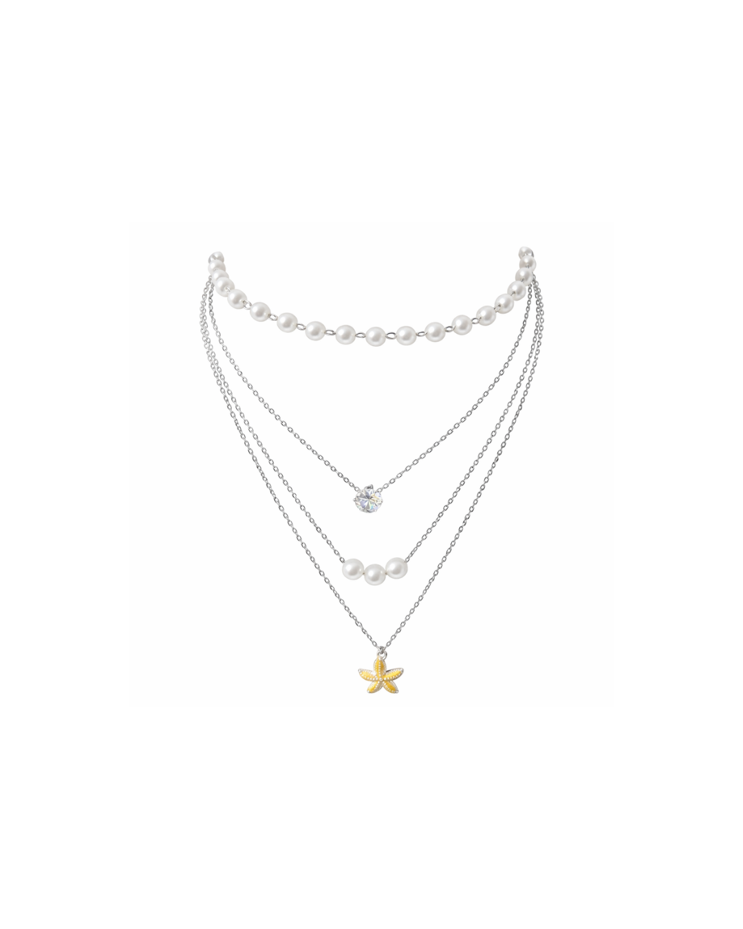 Jojo : Gold/Silver Plated Layered Necklace
