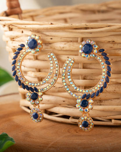 Manjari : Gold Plated AD Earrings