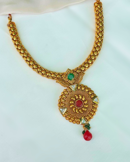 Saanjh : Gold Plated Necklace Set