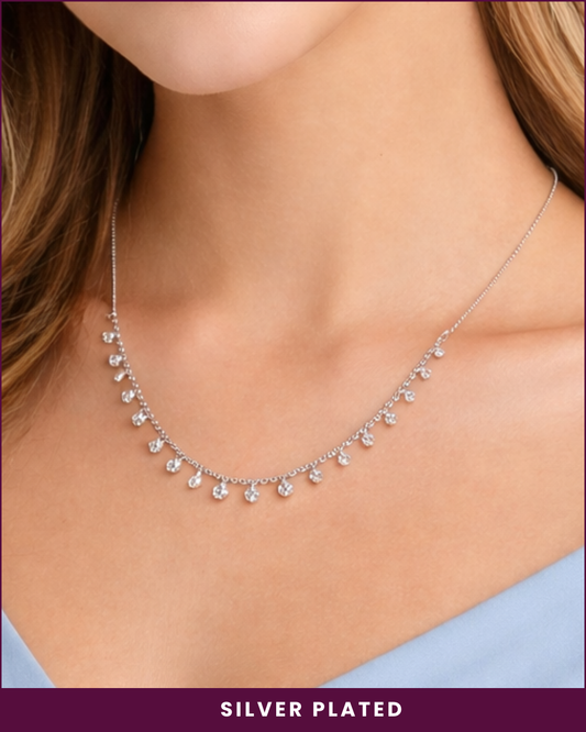 Vid : Silver Plated Necklace
