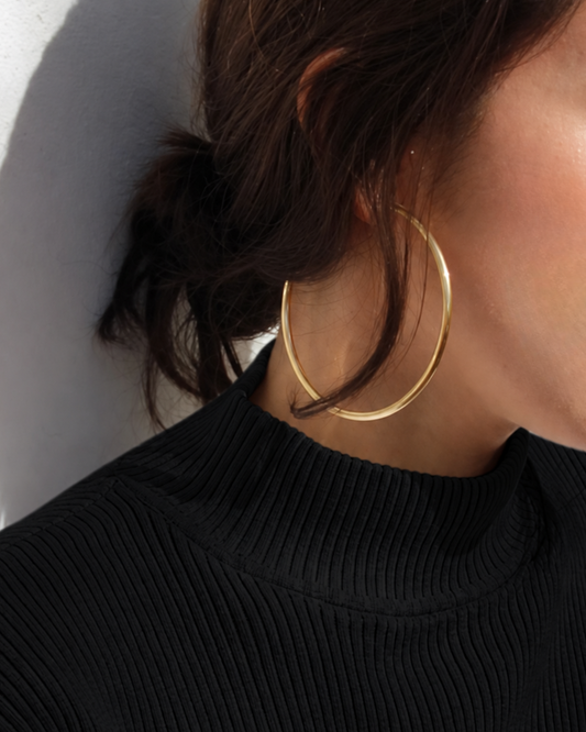 Unika : Gold Plated Hoop
