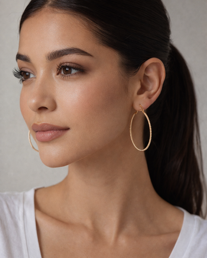 Inari : Gold Plated Hoop