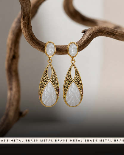 Nedya : Brass Earrings