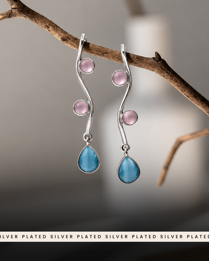 Nymara : Silver Plated Earrings