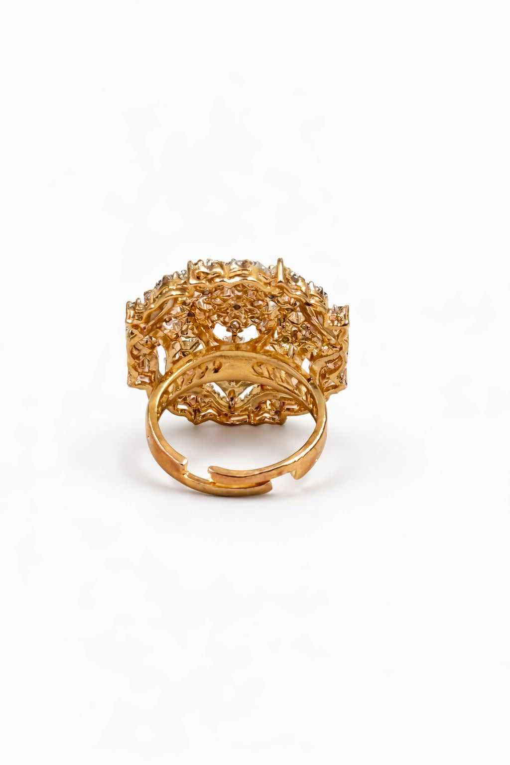 Shriya : Gold Plated AD Adjustable Ring