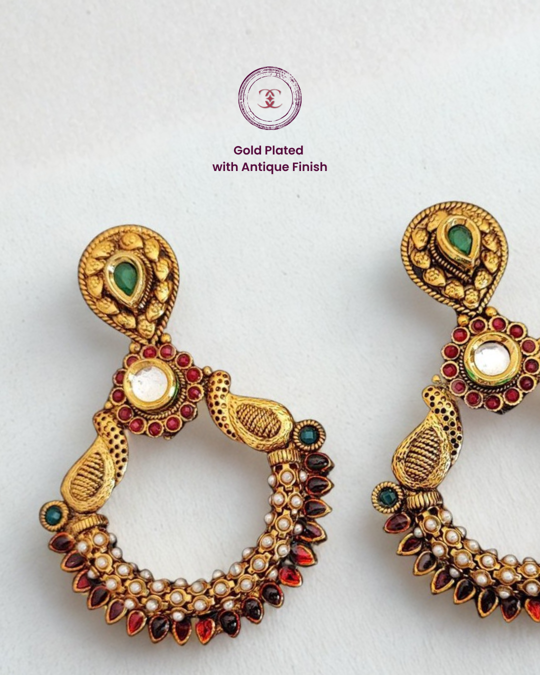 Sakhi Gold Plated Earrings