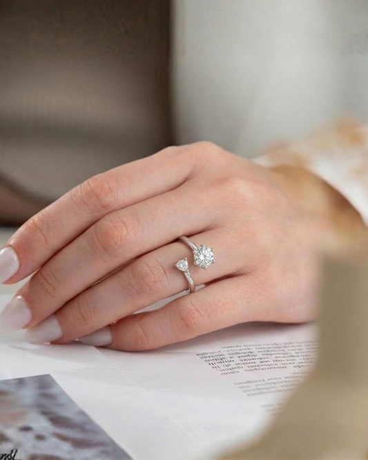 Suki: Silver Plated Adjustable Ring