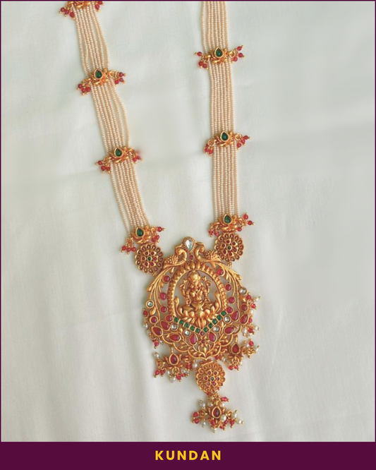 Atha :  Gold Plated Rajwadi Necklace Set