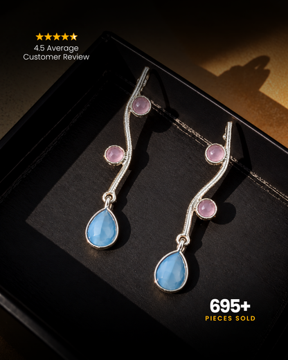 Nymara : Silver Plated Earrings
