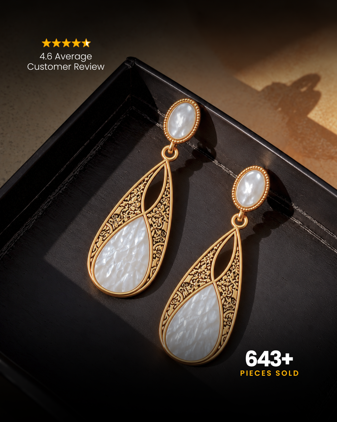 Nedya : Brass Earrings