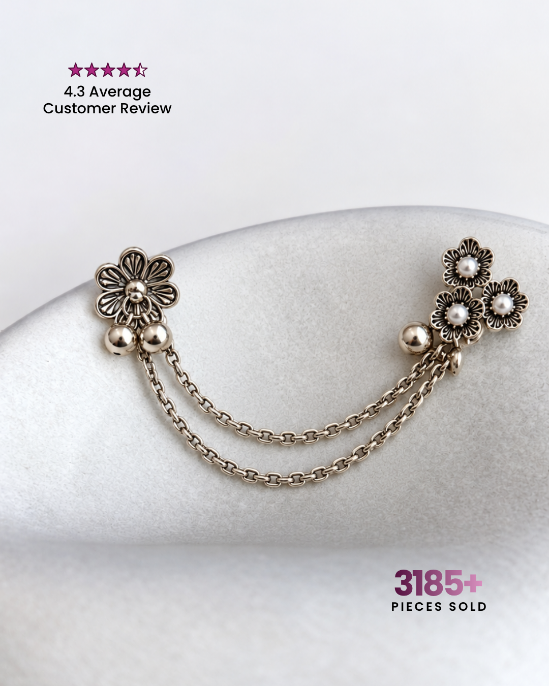 Rani : Oxidised Earrings
