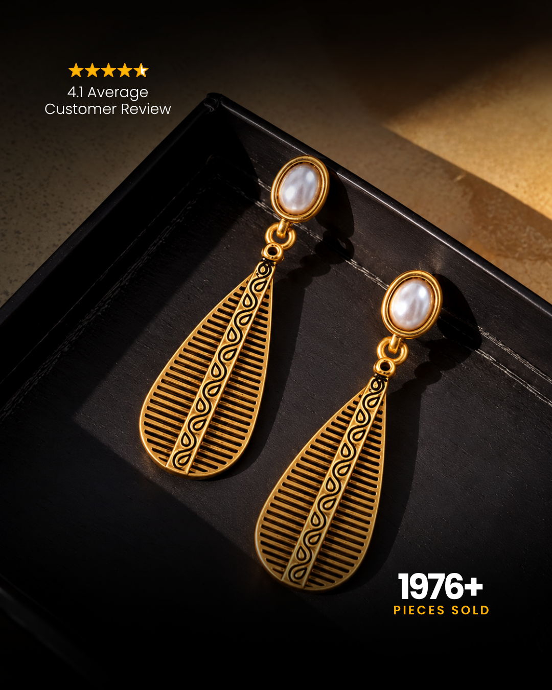 Vana : Brass Earrings