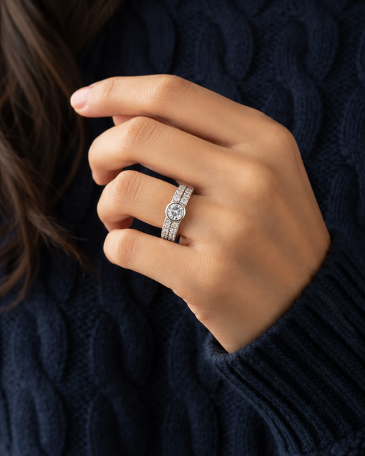 Jose: Silver Plated Adjustable Ring