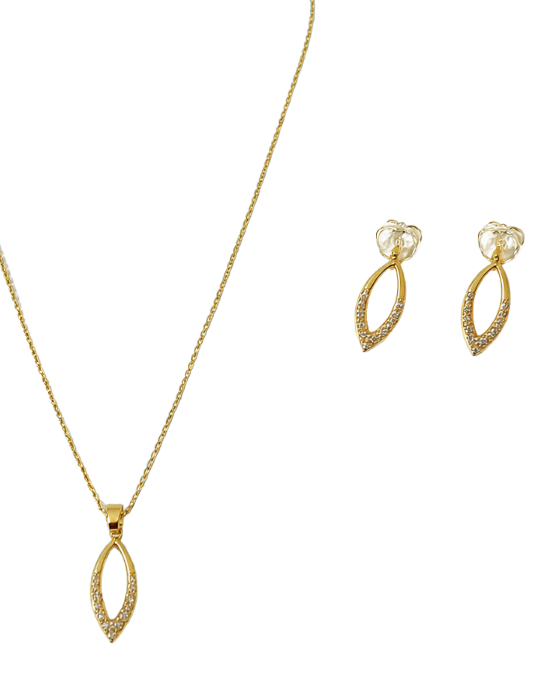 Mosho : Gold Plated Pendant Set