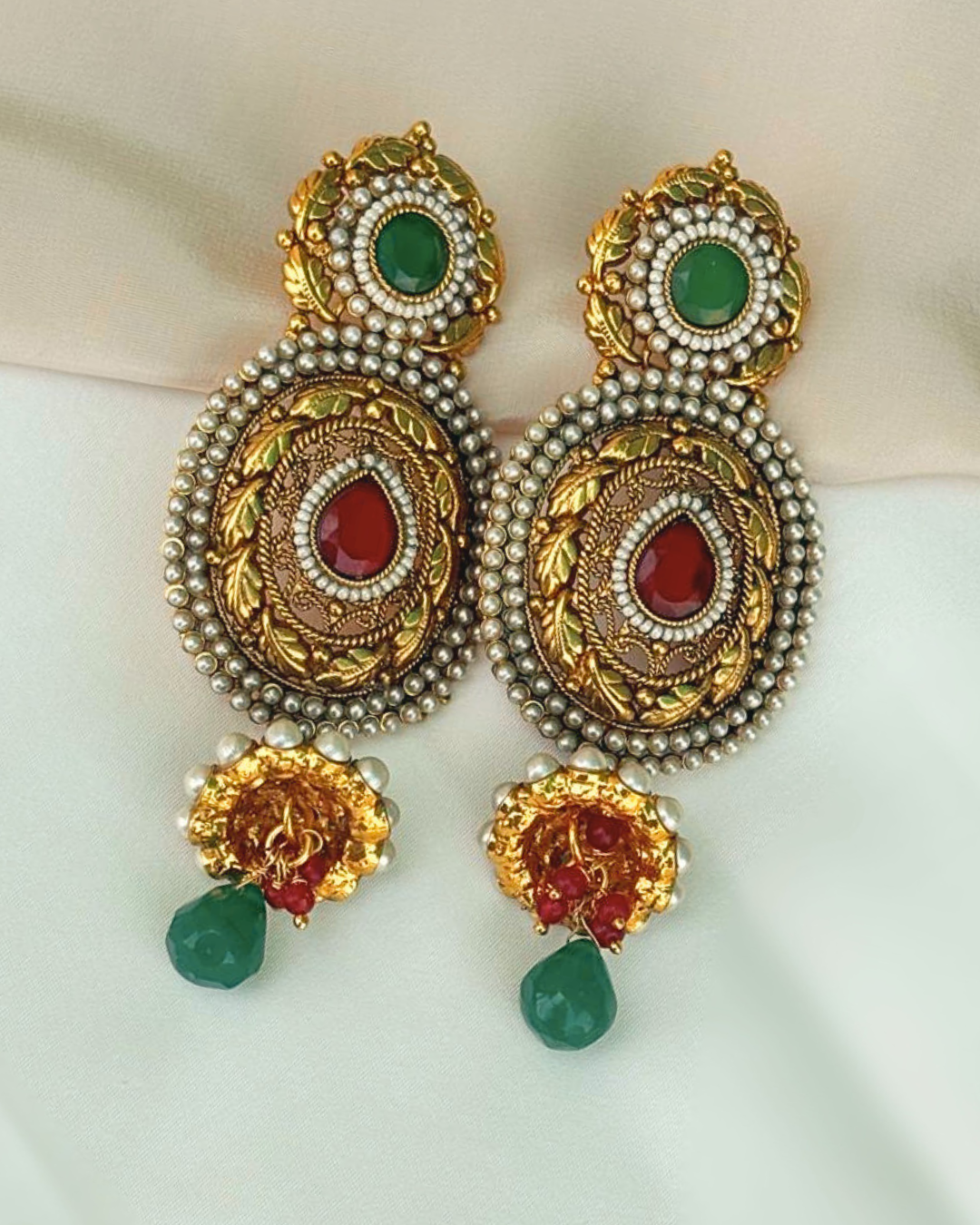Antra : Gold Plated Earrings