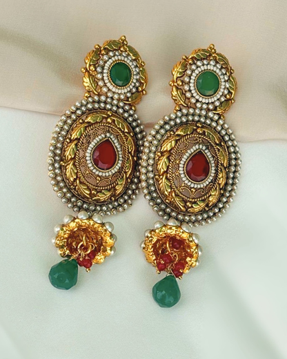 Antra : Gold Plated Earrings
