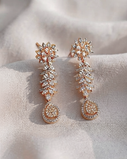 Nurvi : Gold Plated AD Necklace Set