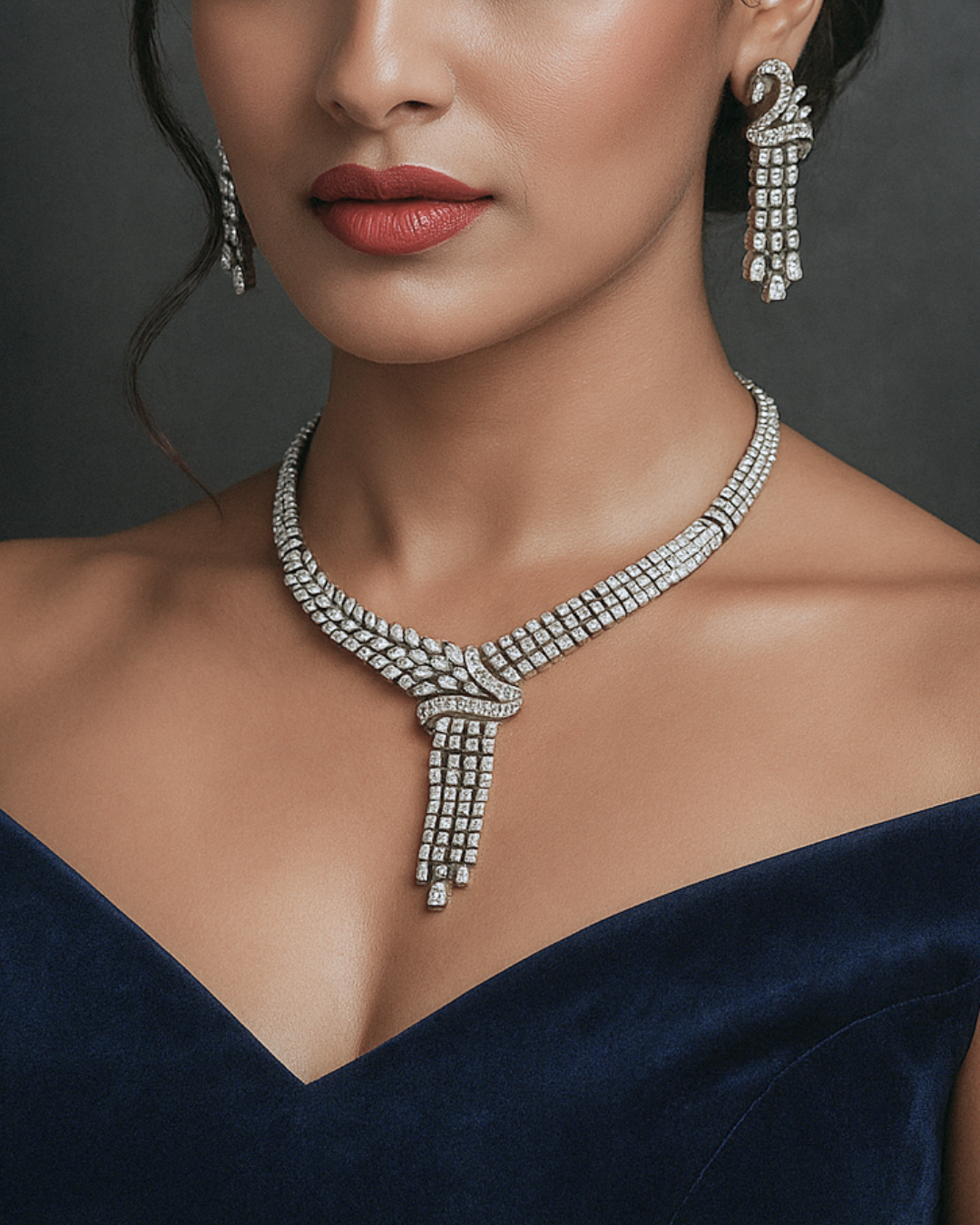 Izel :  AD Necklace Set