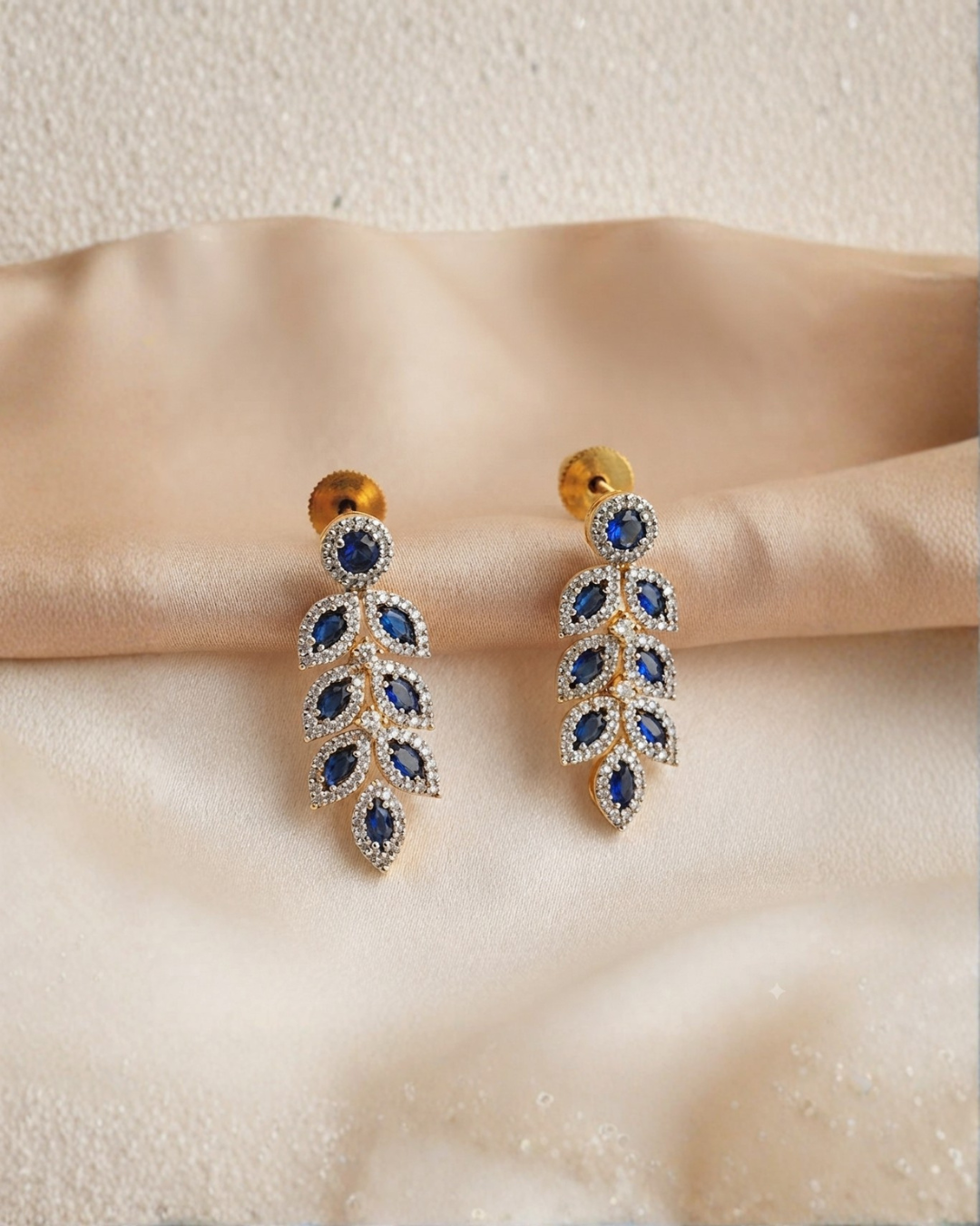 Sohvi : Gold Plated AD Necklace Set
