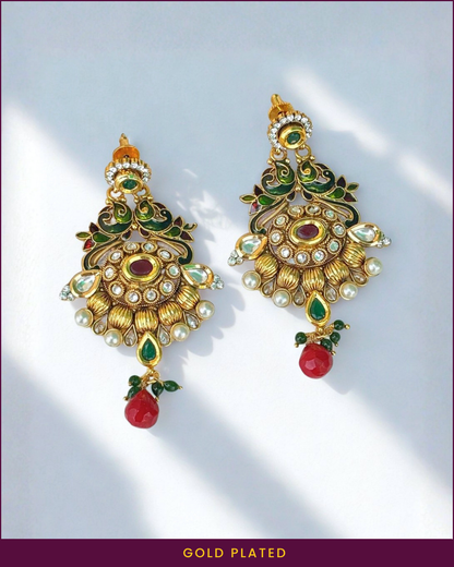 Ekani : Gold Plated Earrings