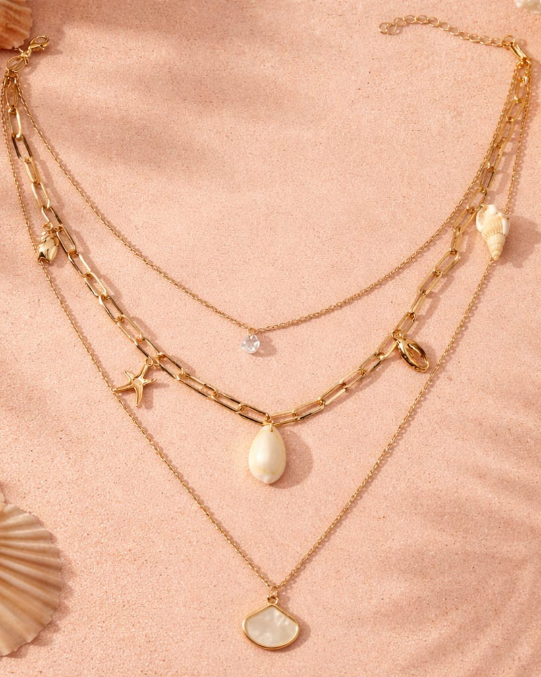 Jojo : Gold/Silver Plated Layered Necklace
