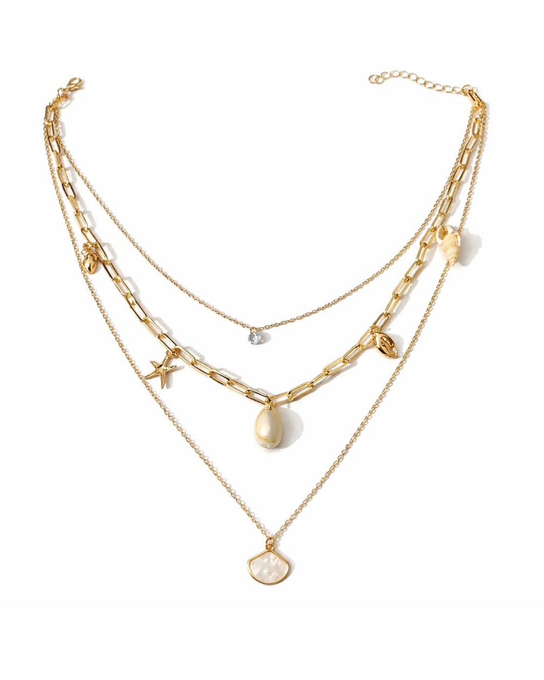 Jojo : Gold/Silver Plated Layered Necklace