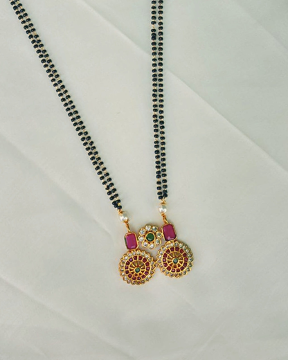 Raaga : Matte Gold Plated Mangalsutra Set
